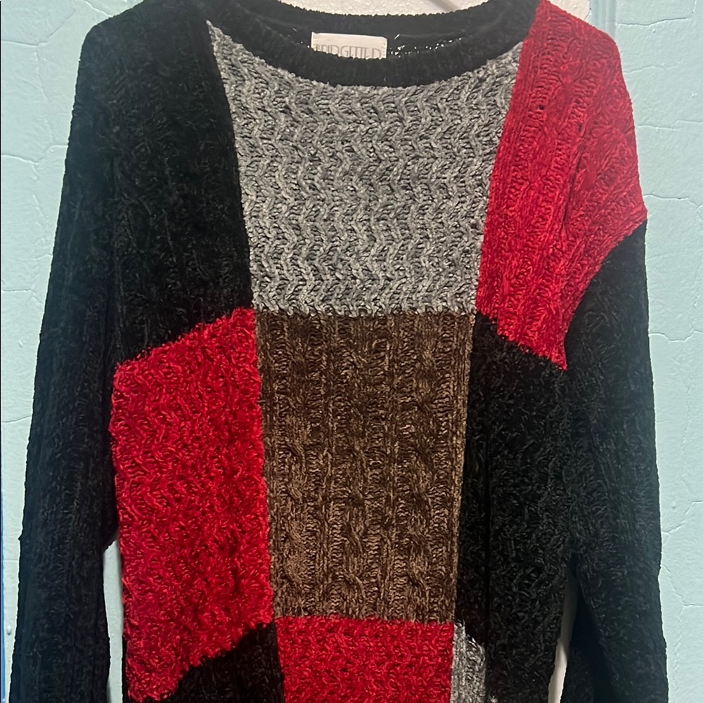 Colorful Patchwork Women's Sweater